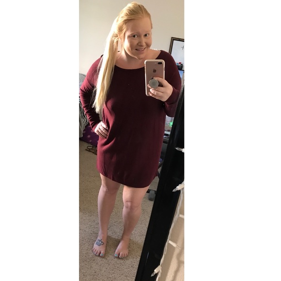 Burgundy Dress - Picture 2 of 3